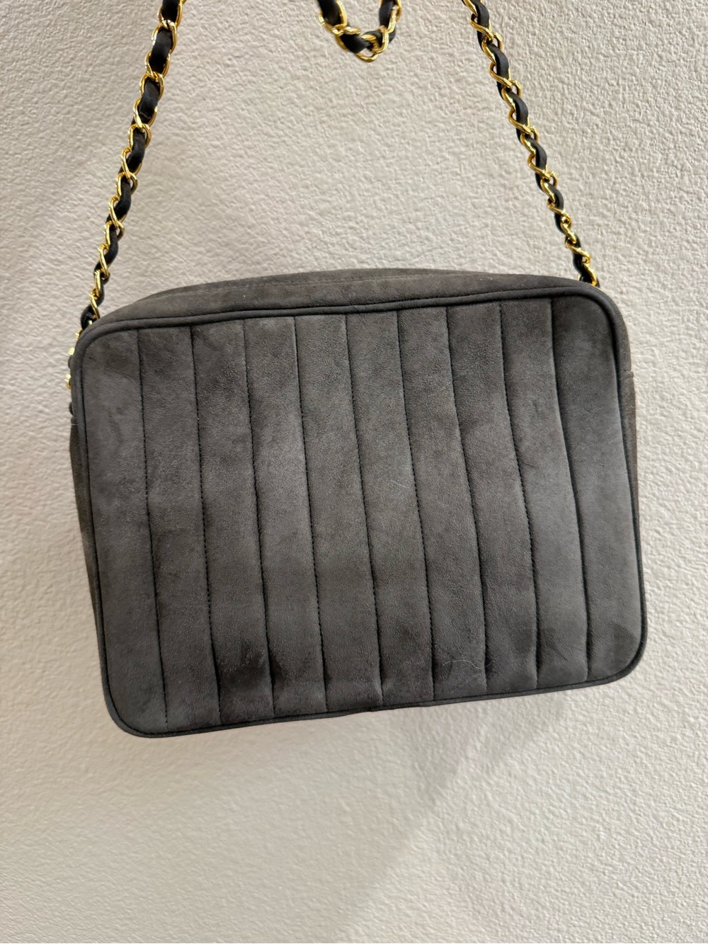 Chanel Brown Suede Camera Shoulder Bag Vintage - Picture 2 of 16